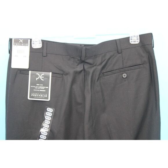 Perry Ellis Portfolio Black Premium Dress Pants -MSRP $69.95 - SIZE 38/30 NWT - Picture 4 of 6